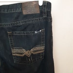 Mens Seven7 Straight Leg Darkwash Jean 36X30